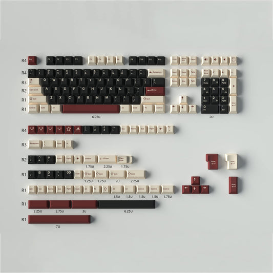 Rome PBT Doubleshot Cherry Капачки за Механична Клавиатура - TypeHero