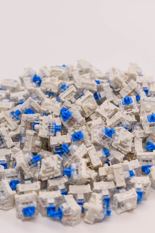 Jerrzi Blue Механични Кликащи Суичове за Клавиатура Clicky (10 броя) - TypeHero