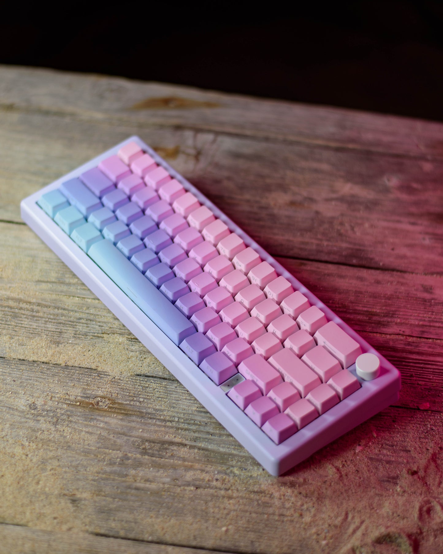 Pastel Gradient PBT Side Print DoubleShot Keycaps 124 броя Капачки за Механична Клавиатура със Страничен Принт Пастелени Цветове - TypeHero