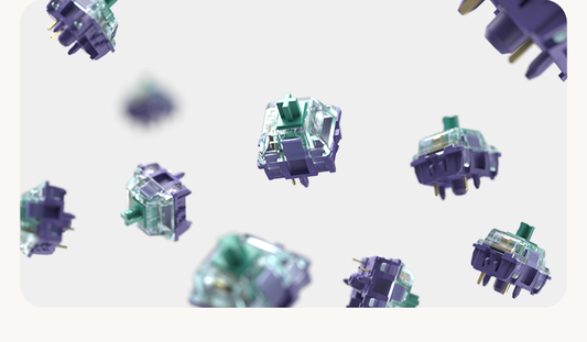 Gateron Azure Dragon V4 Heavy Tactile Switches Суичове за Механична Клавиатура Тактилни (90 броя) - TypeHero