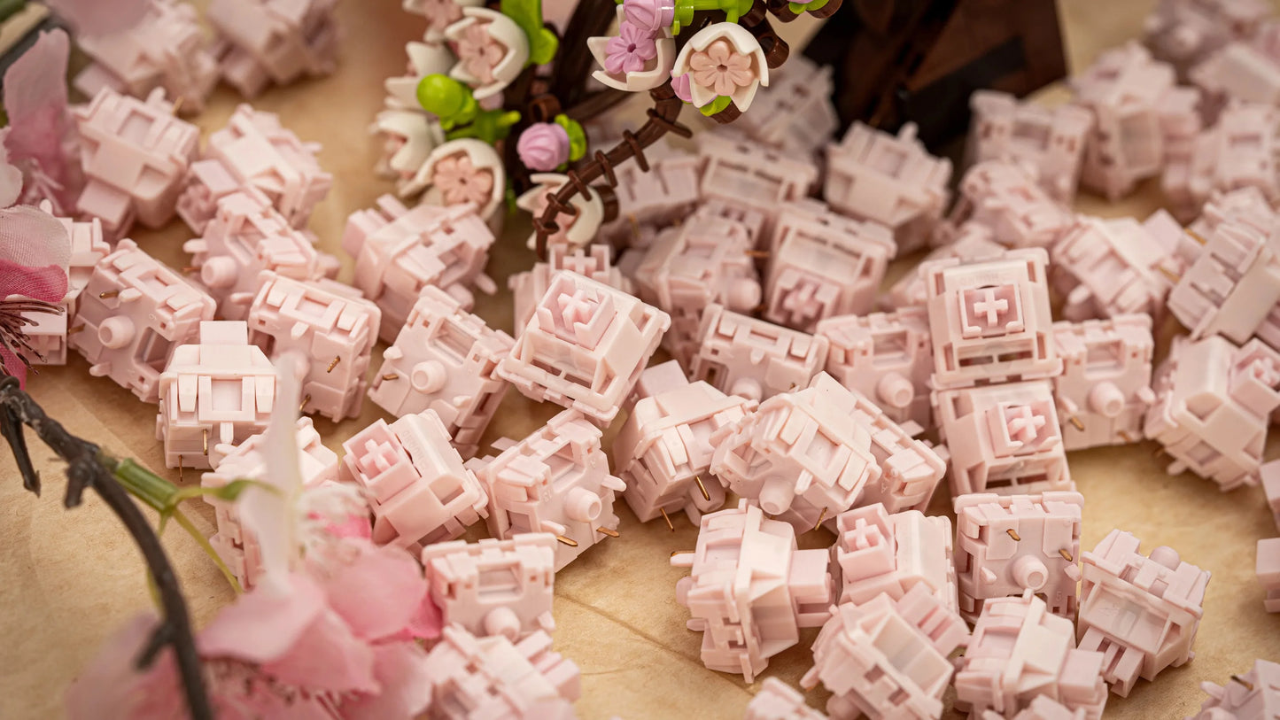 Huano Sakura Switches Linear Линейни Суичове за Механична Клавиатура (10 броя) - TypeHero
