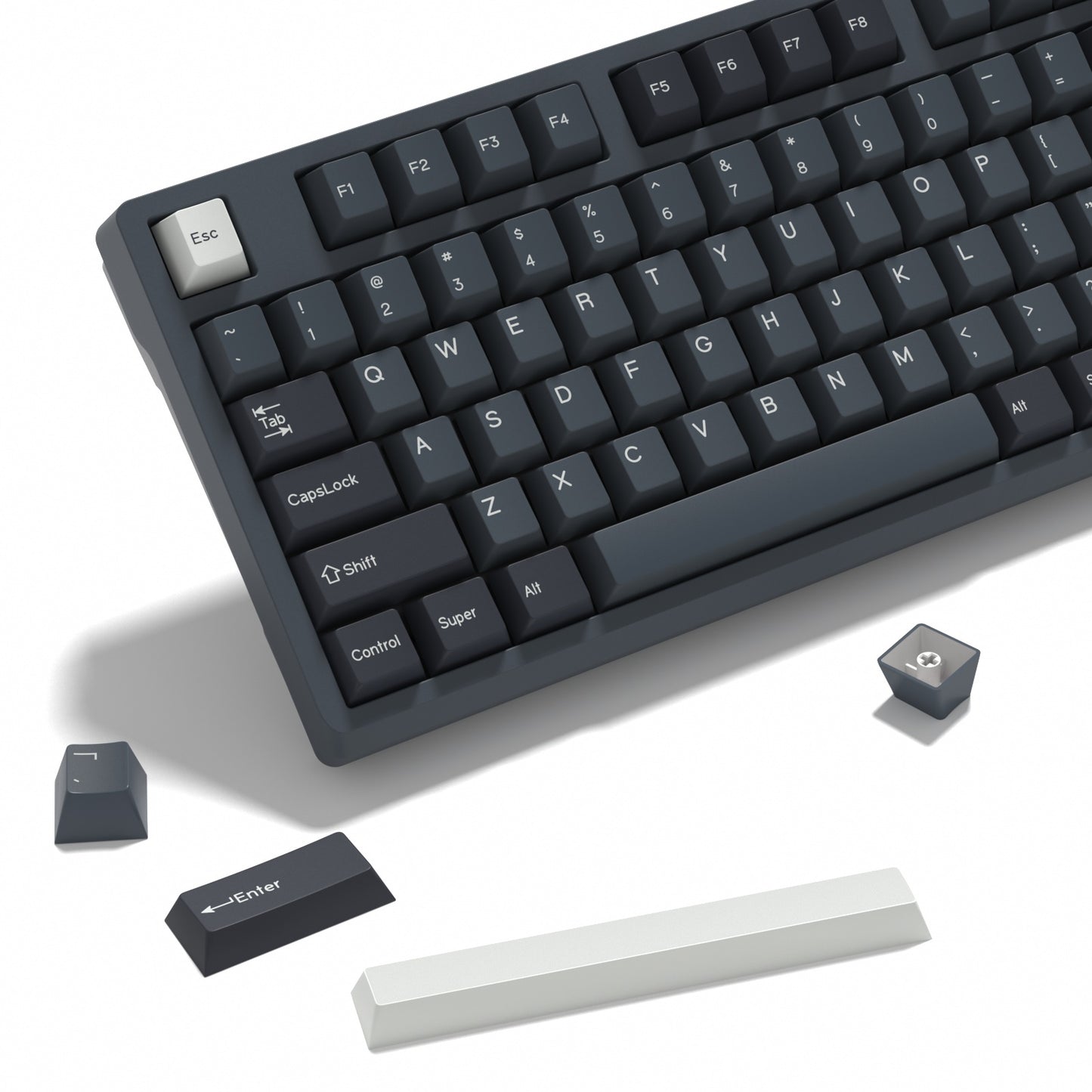 Apollo PBT Doubleshot Keycaps Капачки за Механична Клавиатура 176 броя Cherry Profile - TypeHero