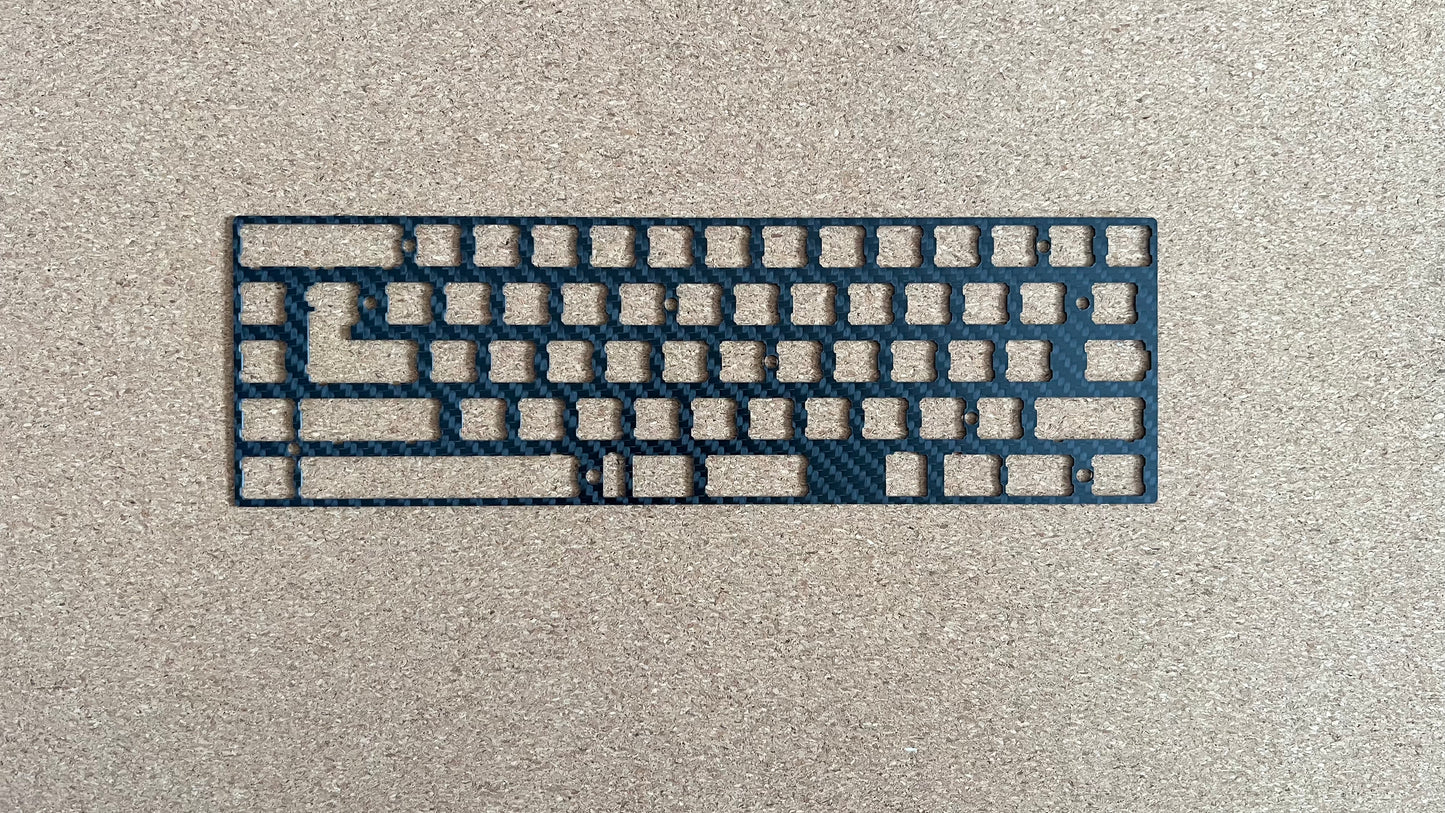 Карбонова плоча за клавиатура, Carbon Fiber Top Plate 65% - TypeHero