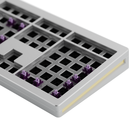 Akko Monsgeek M5W 100% Full Size Keyboard Barebones (Silver) - TypeHero