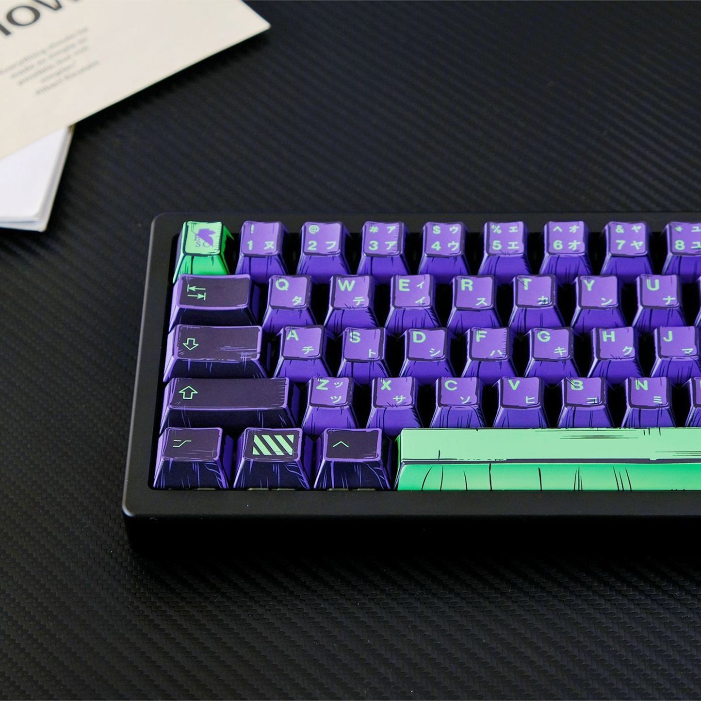Purple Comix PBT Keycaps EVA Style Капачки за Механична Клавиатура