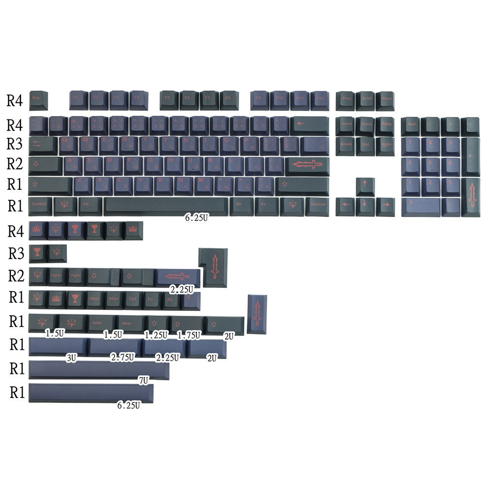 Alter PBT Keycaps Cherry Profile