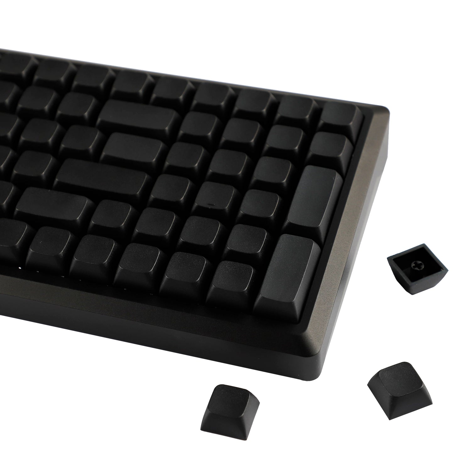 Blank Black ZDA Profile Keycaps Капачки с "Празен" Дизайн без Надписи 127 броя (XDA like profile) - TypeHero