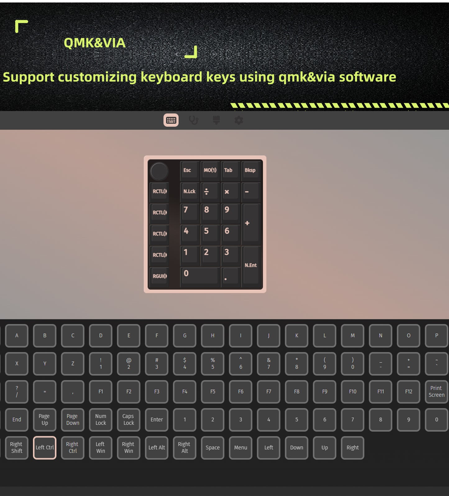 GMK26, 20% Механичен Цифров Пад, Numpad (VIA) - TypeHero