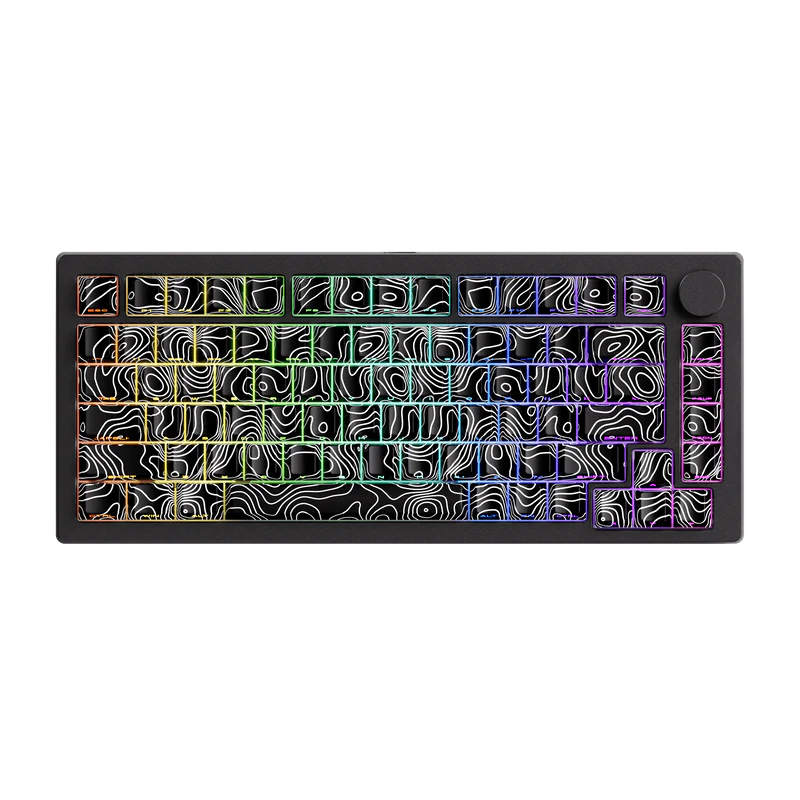 Monsgeek M1v5 x Akko Creamy Purple Pro / Akko Piano Pro v3 Linear (Pre-Built) 75% Aluminum Mechanical Keyboard (VIA) - TypeHero