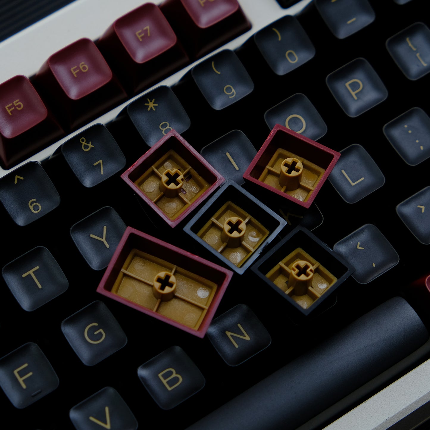 Red Samurai SA Профил PBT Doubleshot Капачки за Механична Клавиатура