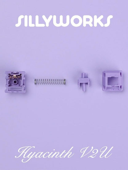 Sillyworks x HMX Hyacinth V2U Linear Switches Суичове за Механична Клавиатура (70 броя) - TypeHero