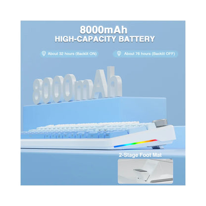 AULA F108 Pro – Full-Size Механична Клавиатура с Екран и Контролен Бутон