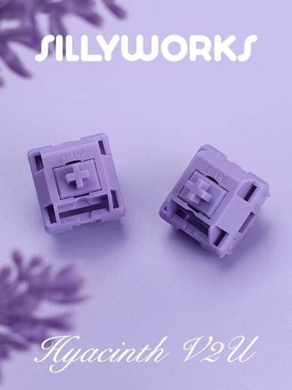 Sillyworks x HMX Hyacinth V2U Linear Switches Суичове за Механична Клавиатура (70 броя) - TypeHero