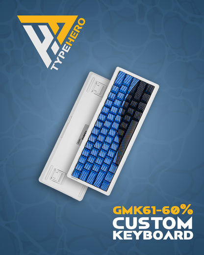GMK61 60% Механична Клавиатура Blue Edition Комплект (Сглоби си сам) - TypeHero