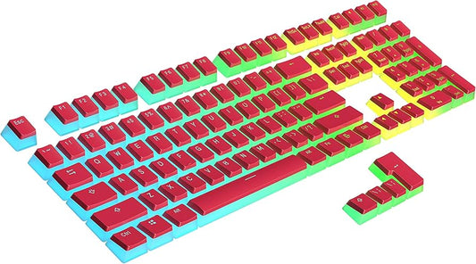 Pudding Red / White / Black PBT Doubleshot OEM Капачки за Механична Клавиатура