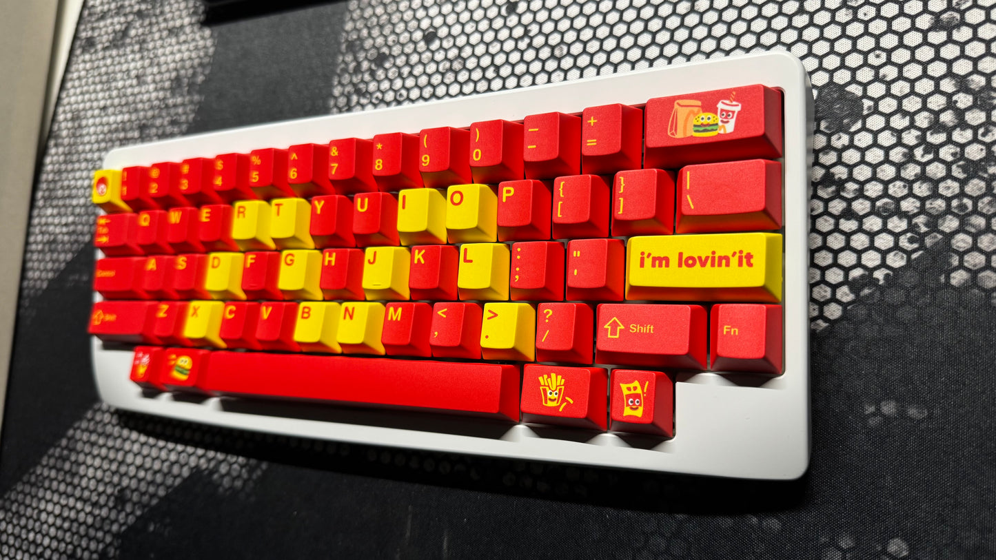 Agar 60% HHKB McDonalds Edition Custom Built by TypeHero