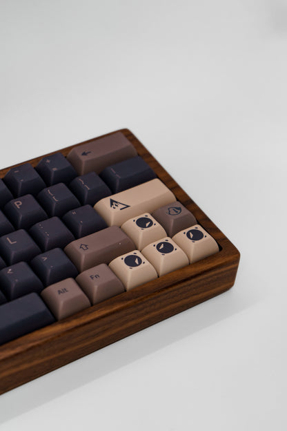 Walnut Stone 60% HHKB – Ръчно Сглобена Механична Клавиатура 64 Клавиша