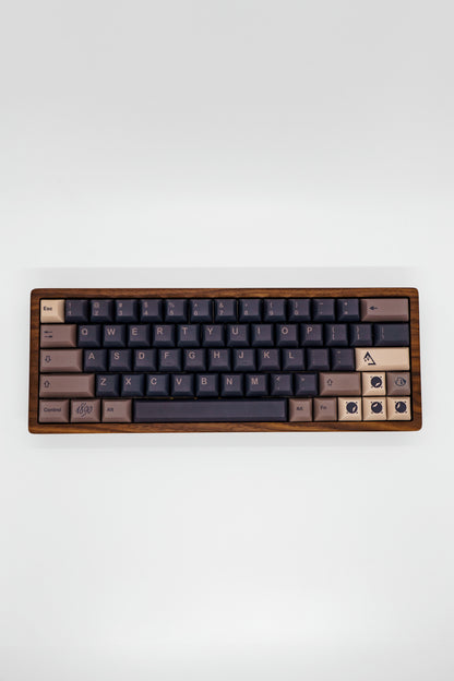 Walnut Stone 60% HHKB – Ръчно Сглобена Механична Клавиатура 64 Клавиша