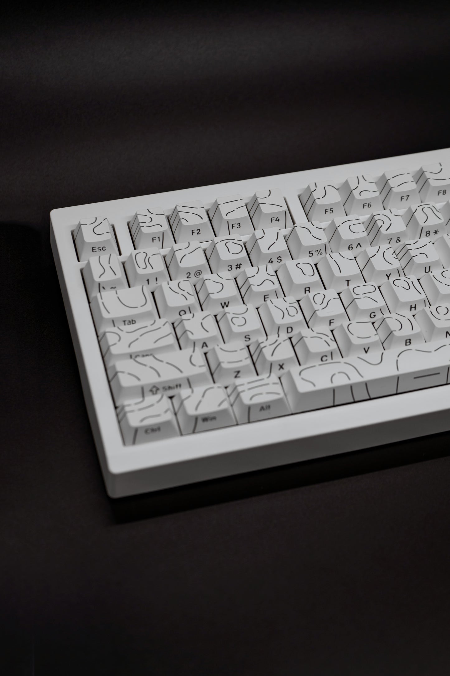 White Typewriter GMK81 75% Mechanical Keyboard