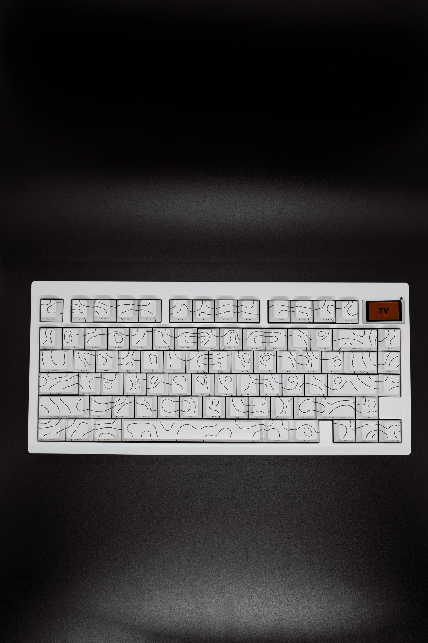 White Typewriter GMK81 75% Mechanical Keyboard
