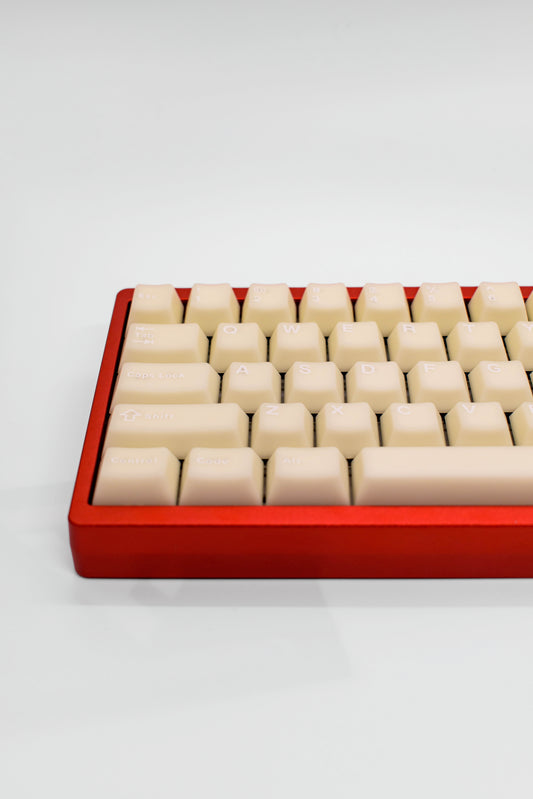 Lucky65 Червено Кадифе Edition + Подарък допълнителна FR4 Top Plate 65% Компактна Алуминиева Механична Клавиатура Custom Сглобка (Custom Built) - TypeHero