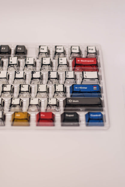 Comix Капачки Cherry Профил PBT DYE SUB - TypeHero