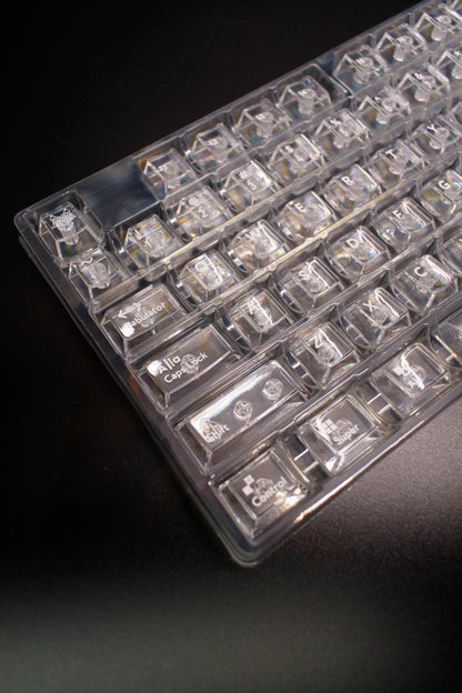 Прозрачни / Transparent Kапачки за Механична Клавиатура Cherry профил - TypeHero