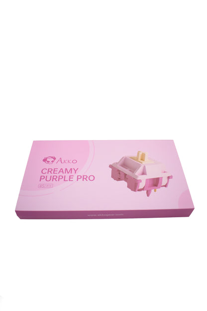 Akko Creamy Purple Pro Суичове (45 Броя) за Механична Клавиатура 5-pin - TypeHero