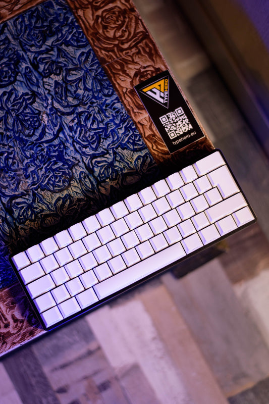 Glorious GMMK Compact 60% Pre-Built Mechanical Keyboard (White)