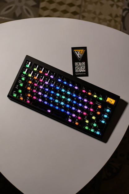 GMK81, 75% Компактна Механична Клавиатура с LCD Екран Custom Сглобка (VIA/QMK) (Custom Built) - TypeHero