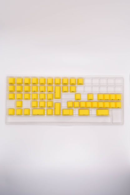 Banana Yellow Side Print PBT Капачки за Механична Клавиатура Cherry Profile - TypeHero