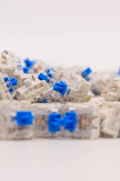 Jerrzi Blue Механични Кликащи Суичове за Клавиатура Clicky (10 броя) - TypeHero