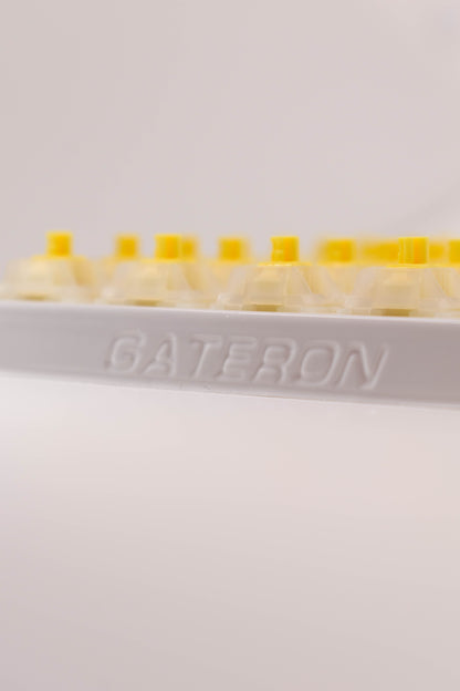 Gateron G Pro Milky Yellow (кутия х35 броя) Суичове за Механична Клавиатура 5-pin - TypeHero