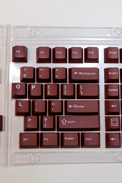 Red Wine PBT Капачки за Механична Клавиатура Cherry Profile - TypeHero