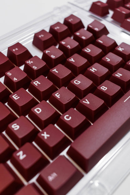 Red Wine PBT Капачки за Механична Клавиатура Cherry Profile - TypeHero