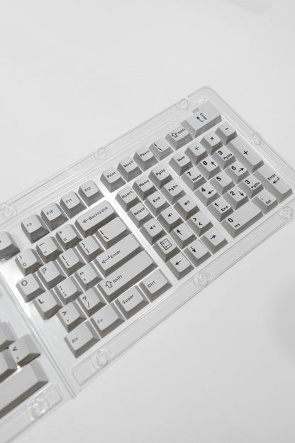 Gray Cement PBT Капачки за Механична Клавиатура Cherry Profile - TypeHero