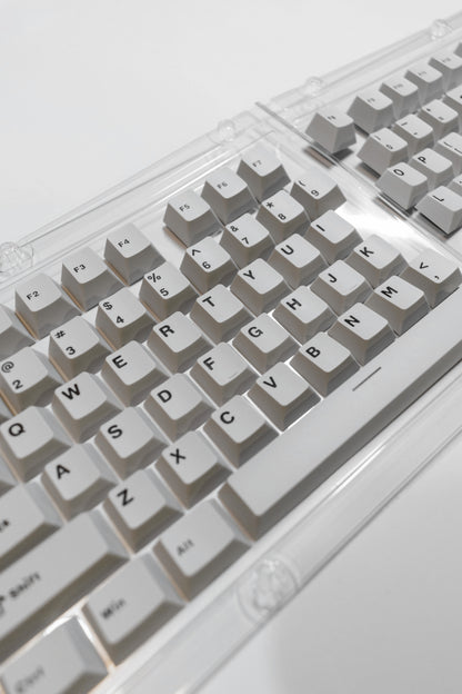 Gray Cement PBT Капачки за Механична Клавиатура Cherry Profile - TypeHero