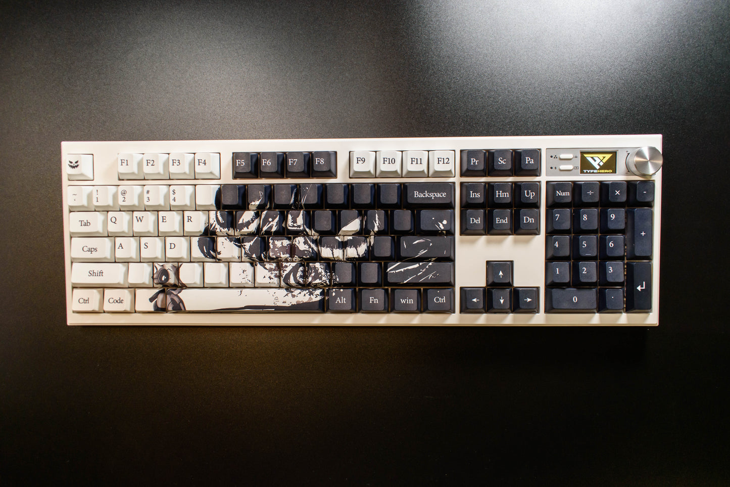 Pokemon White & Black Keycaps Cherry Profile DYE Sub PBT