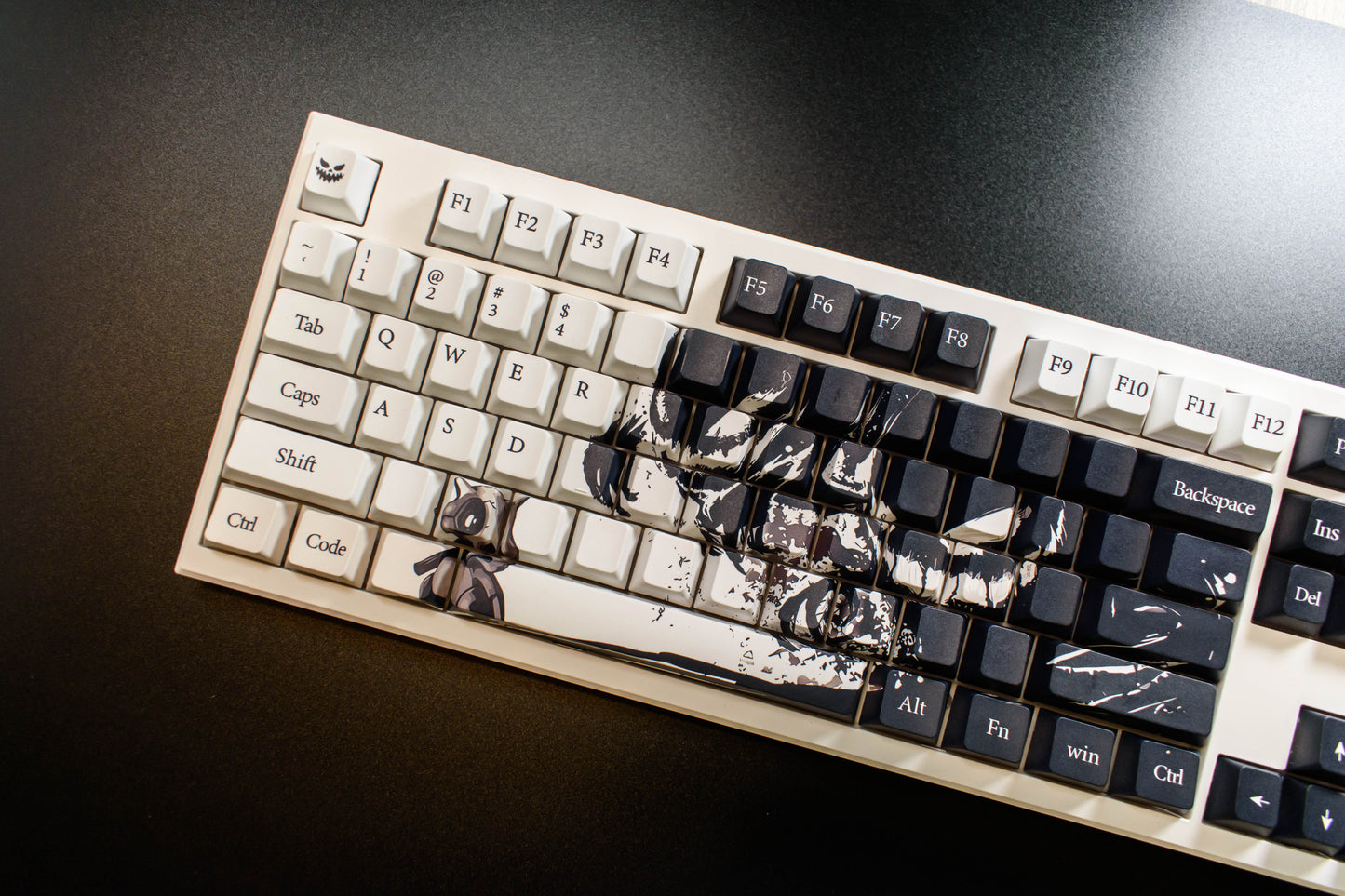 Pokemon White & Black Keycaps Cherry Profile DYE Sub PBT