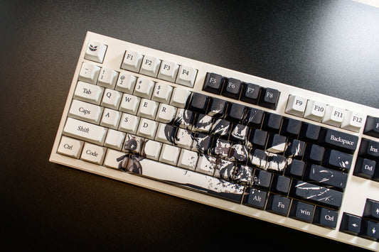 Pokemon White & Black Keycaps Cherry Profile DYE Sub PBT