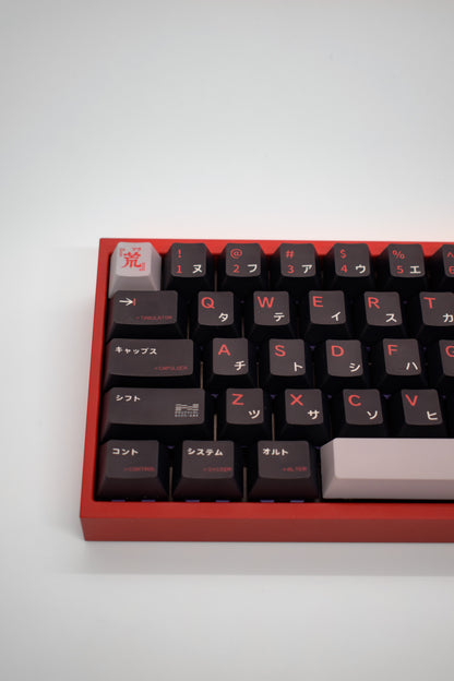 Dark Cyberpunk Japan 60 – Tofu60 Redux Red, 64-Клавишна Fully Custom Клавиатура
