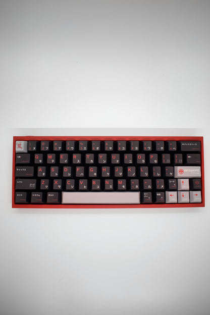 Dark Cyberpunk Japan 60 – Tofu60 Redux Red, 64-Клавишна Fully Custom Клавиатура