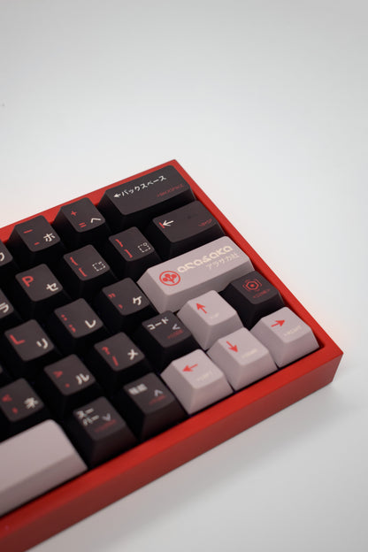 Dark Cyberpunk Japan 60 – Tofu60 Redux Red, 64-Клавишна Fully Custom Клавиатура