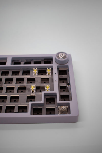 Leobog HI75C Pro, 75% Компактна Алуминиева Механична Клавиатура с Алуминиево Копче за Регулиране на Силата на Звука (Barebones) - TypeHero