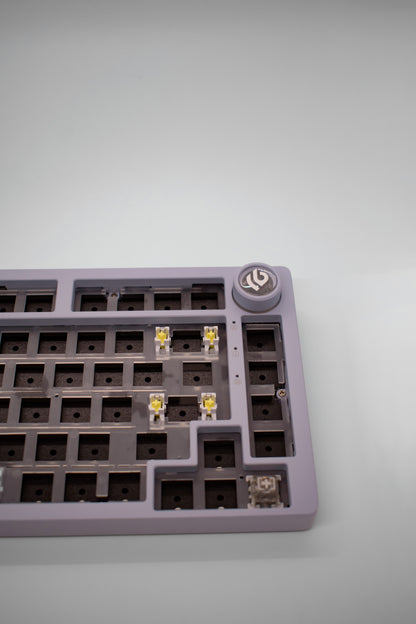 Leobog HI75C Pro, 75% Компактна Алуминиева Механична Клавиатура с Алуминиево Копче за Регулиране на Силата на Звука (Barebones) - TypeHero