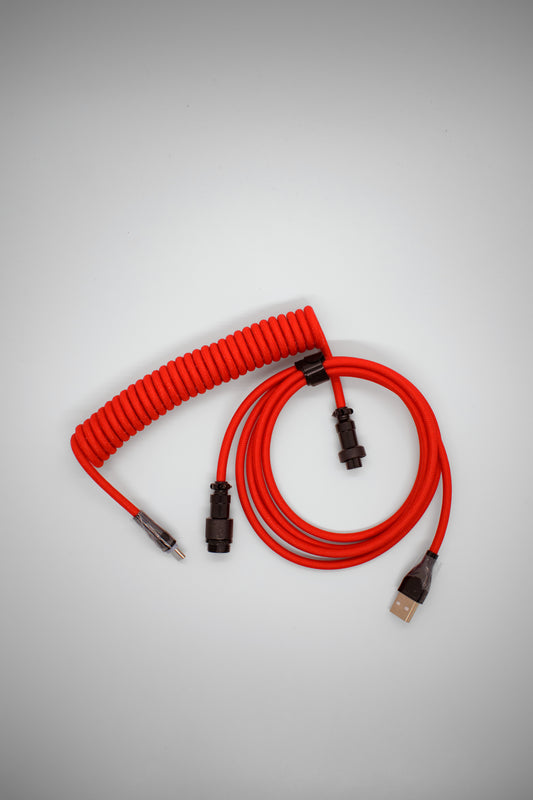 TypeHero Premium Coiled Навит Авиаторен Кабел USB-A към USB-C - TypeHero