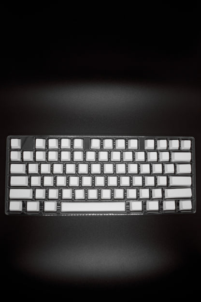 Капачки Без Надписи 125 броя Cherry / OEM Profile PBT Blank Keycap Set White Black - TypeHero