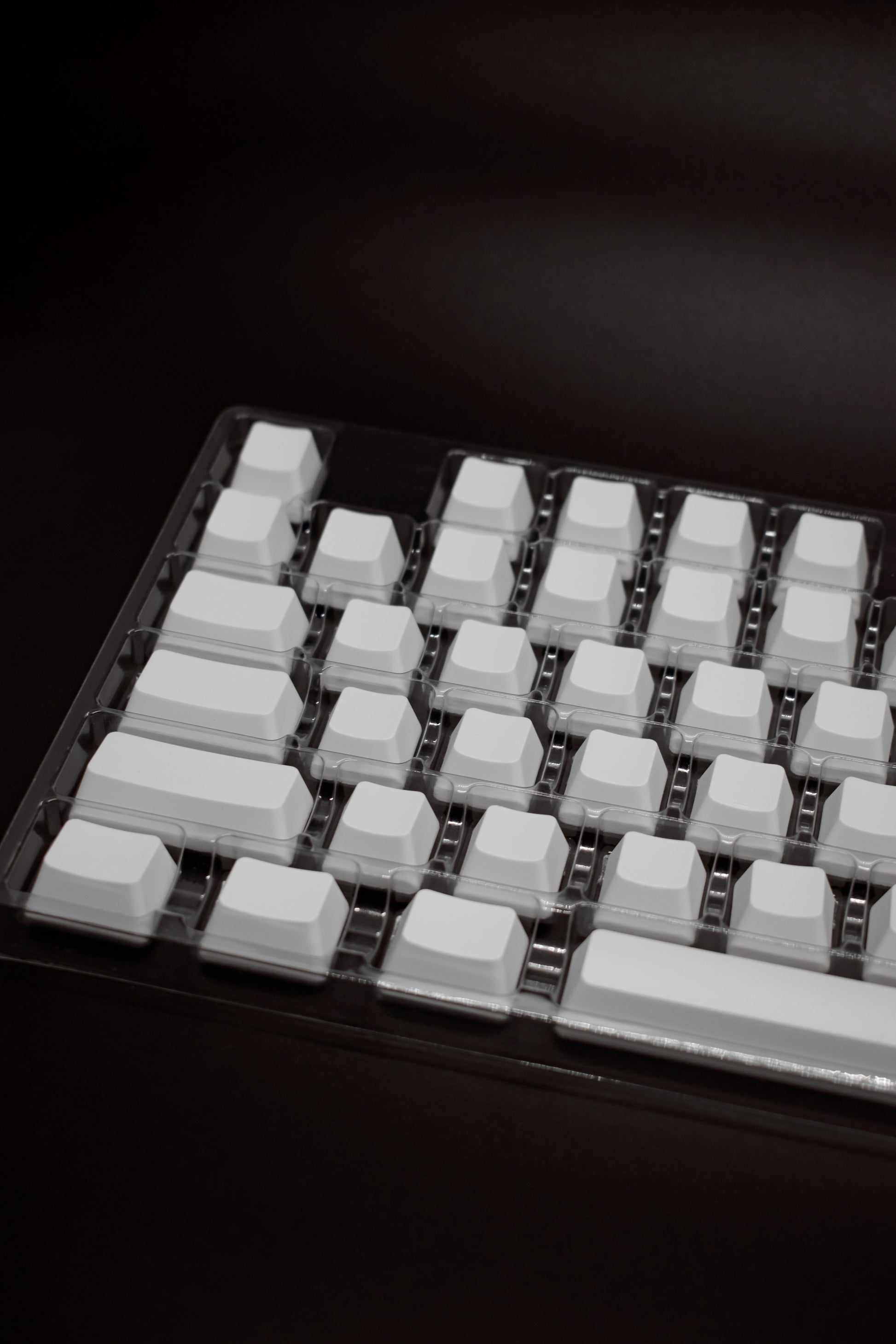 Капачки Без Надписи 125 броя Cherry / OEM Profile PBT Blank Keycap Set White Black - TypeHero