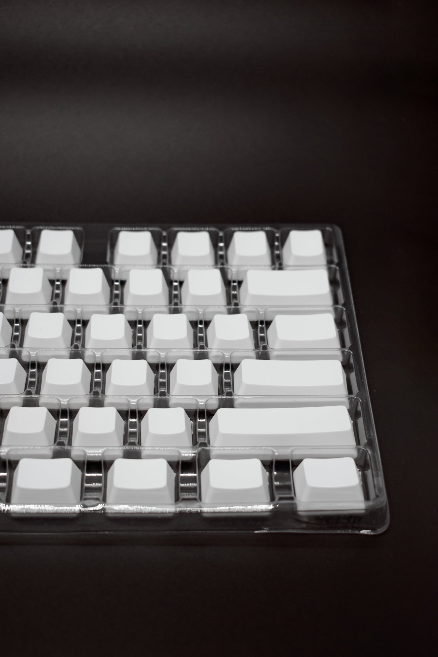 Капачки Без Надписи 125 броя Cherry / OEM Profile PBT Blank Keycap Set White Black - TypeHero