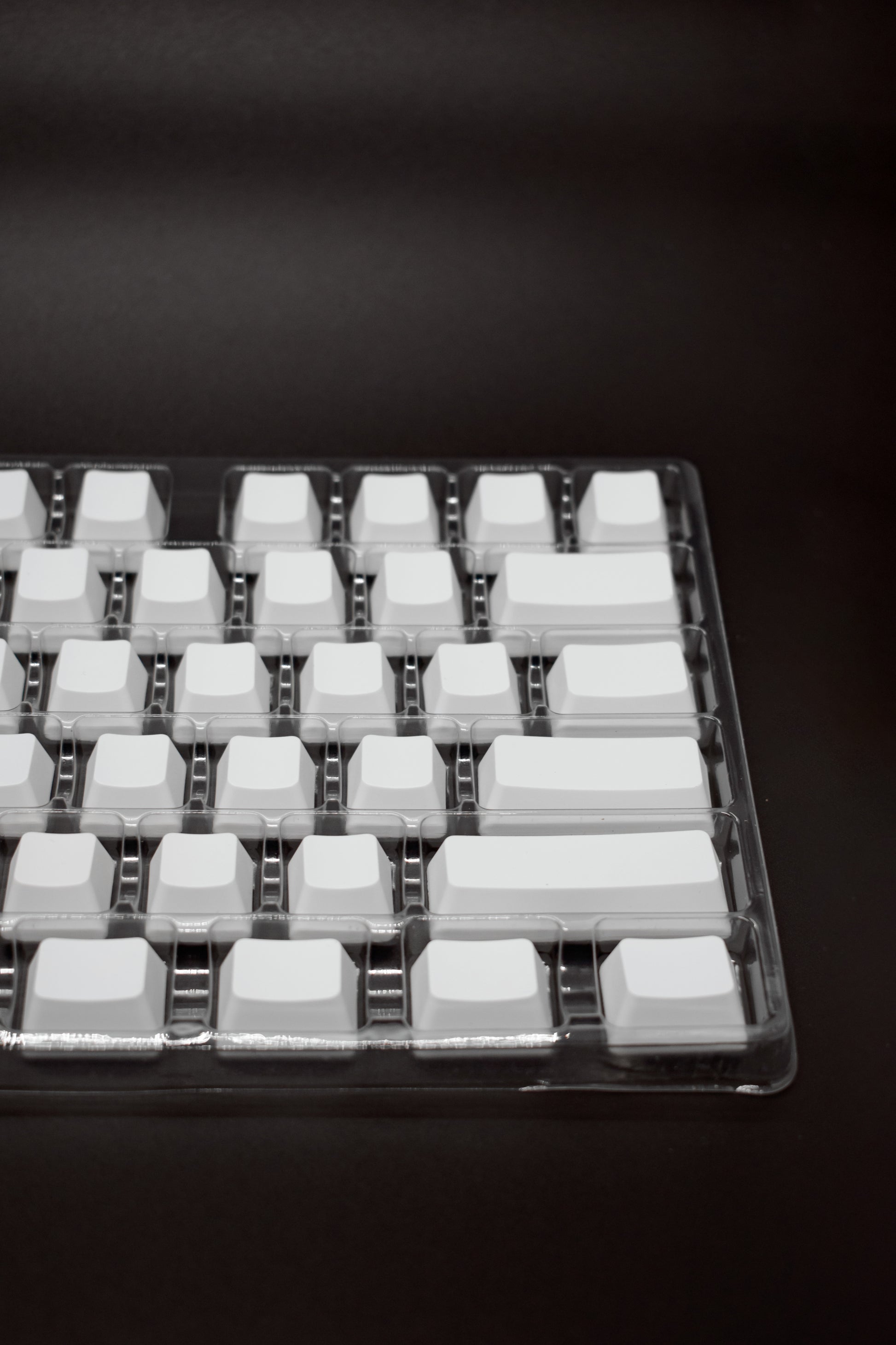 Капачки Без Надписи 125 броя Cherry / OEM Profile PBT Blank Keycap Set White Black - TypeHero